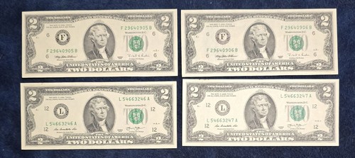 Uncirculated bills - 4,