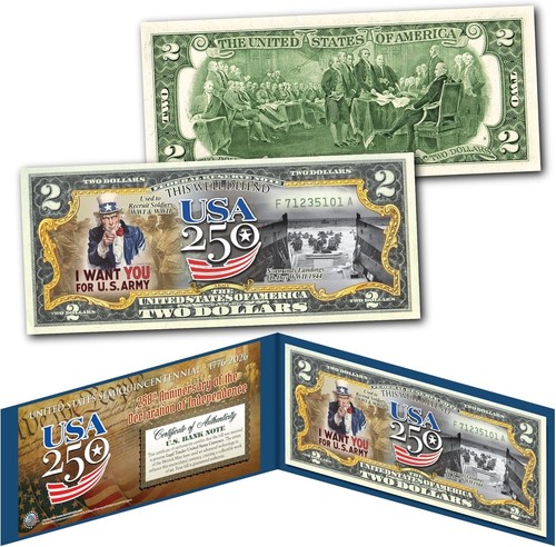 250th anniversary bill - $2, –
